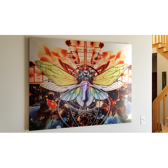 chrysalis - metal print