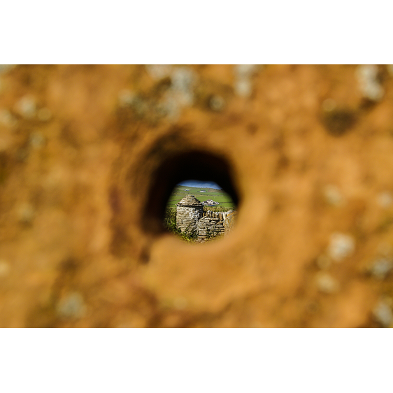 Hole in Megalithic Stone | Orkney Isles, Scotland